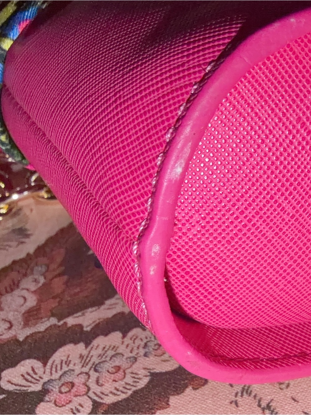 Versace Jeans Couture Hot Pink Mini Bucket Crossbody - Picture 8 of 8